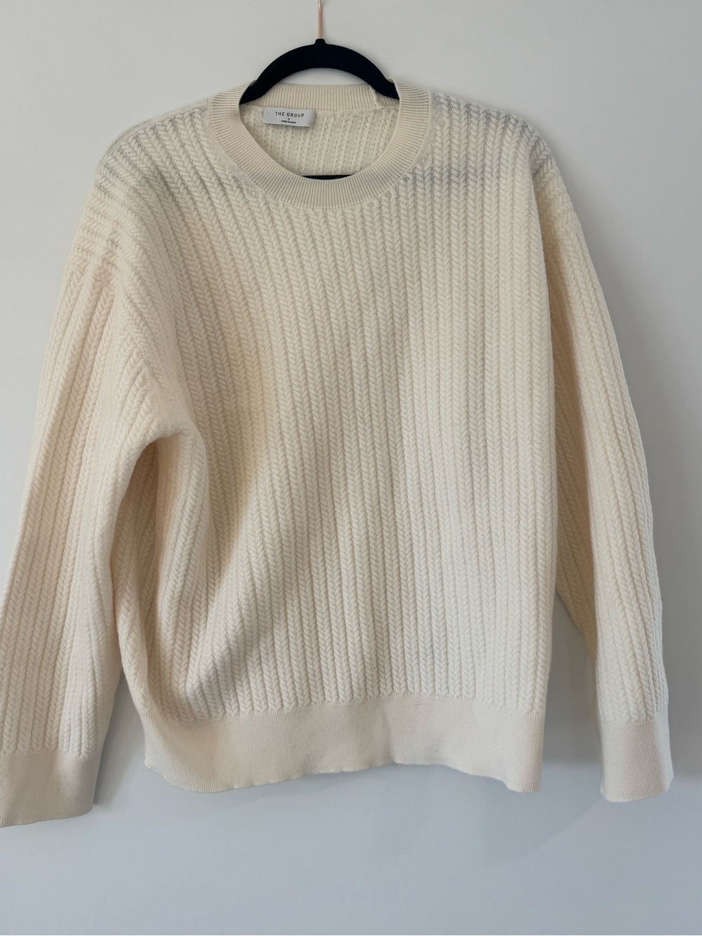 Aritzia Cable-Knit Crewneck Sweater